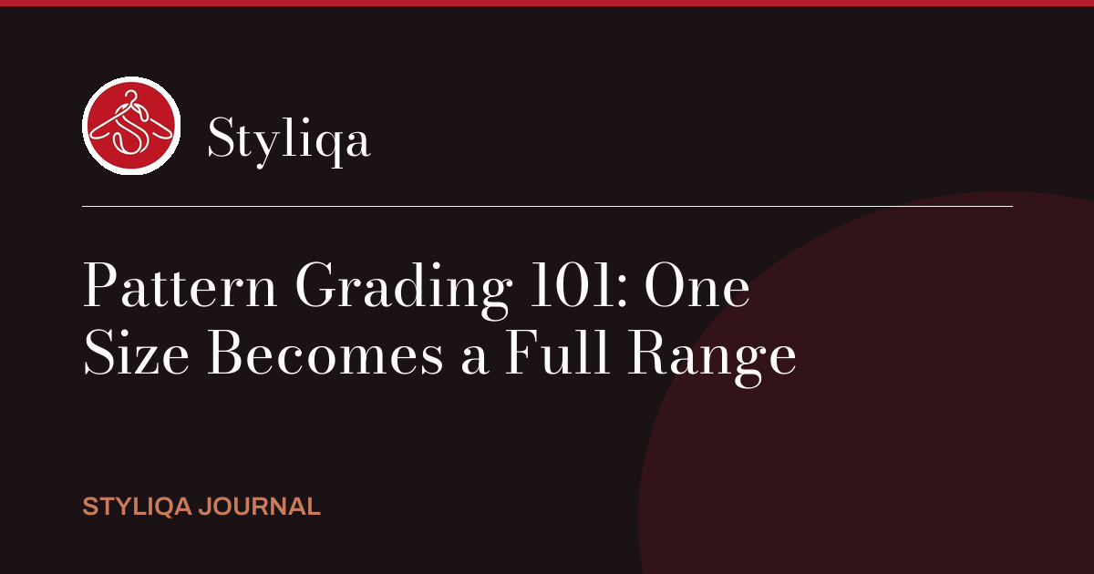 Pattern Grading 101: One Size Becomes a Full Size Range