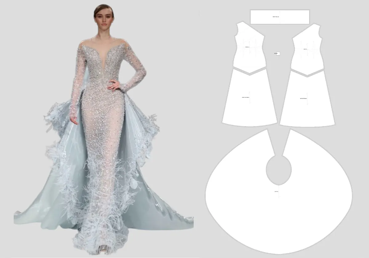 Womenswear design example — dresses and occasionwear